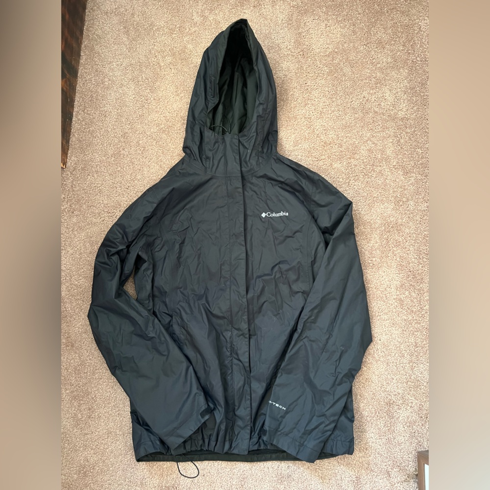 Black Columbia Omni Tech Rain Jacket